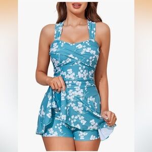 MiYang One Piece
Slimming Skirt Tummy Control Swimdress Small/ 313-bb2